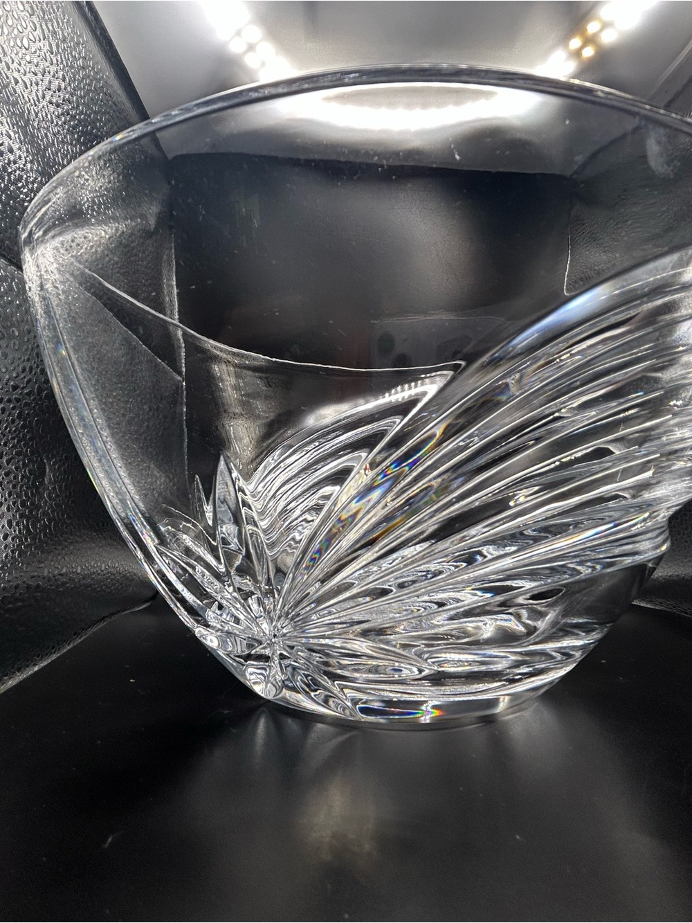 Vintage Lenox Falling Star Full Lead Crystal Bowl 10 in.